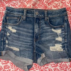 Ripped women ae shorts